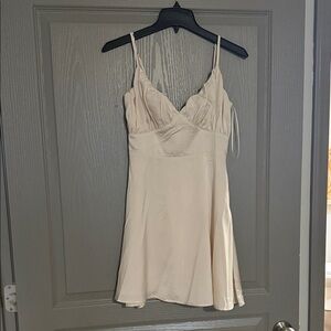 Chic Cream Mini Dress
